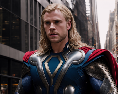 00511-3757687950-from avengers  ,  realistic, a portrait photo of Thor  in New York city, handsome, long blonde hair, metallic armor, red cape, p.png